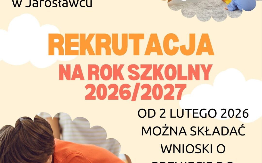 Rozpoczynamy zapisy na nowy rok szkolny!